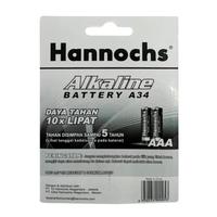 Gambar Baterai / Battery Hannochs Alkaline AAA/A3 - 4 Pcs (Paket 3 PACK) dari Hannochs Official undefined 3 Tokopedia