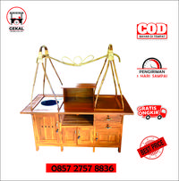 Gambar Gerobak soto pikul Rombong soto kudus Gerobak Gule - Standart, Kayu Jati dari Gerobakkakilima undefined 1 Tokopedia