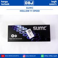 Gambar SUMC CHAIN FULL HOLLOW 11 SPEED RANTAI SEPEDA - BLACK RED dari Daily Bike Shop_NEW undefined 1 Tokopedia