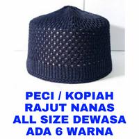 Gambar WK PECI HAJI RAJUT NANAS KOPIAH SONGKOK OLEH OLEH HAJI SOUVENIR MURAH - Hitam dari warungkim undefined 1 Tokopedia