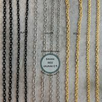 Gambar RANTAI nikel 0,9mm NURI GOLD SILVER HITAM HARGA PER METER kuat & tebal - gold dari gelangbatu undefined 3 Tokopedia