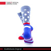 Gambar CoolDeSocks Original | Kaos Kaki Motif - Striped Dot - Grey dari CoolDeSocks undefined 3 Tokopedia