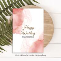 Gambar Kartu ucapan pernikahan Happy wedding greeting card selamat menikah - B, 1 SISI+AMPLCKLT dari ermahfudid undefined 5 Tokopedia