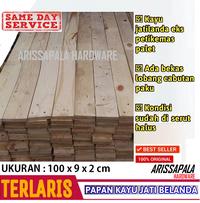 Gambar Kayu Jati Belanda Papan Kayu Pinus Jati Londo Sudah Di Serut 100x9x1.6 dari Toko Arissapala Hardware undefined 1 Tokopedia