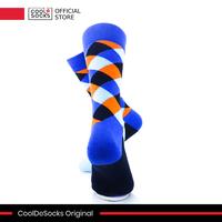 Gambar CoolDeSocks Original | Kaos Kaki Motif - Checkered Neo - Blue (C) dari CoolDeSocks undefined 4 Tokopedia