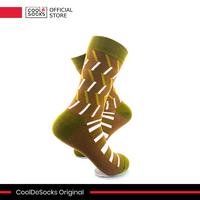 Gambar CoolDeSocks Original | Kaos Kaki Fashion - Retro Pattern - Brown dari CoolDeSocks undefined 5 Tokopedia