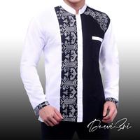 Gambar baju koko pria lengan panjang kombinasi bordir - clurit emas, M dari Bimasakti_NEW undefined 3 Tokopedia