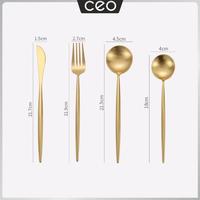 Gambar CEO Sendok Makan Western Set Stainless Steel 304 Set Peralatan Makan - Gold dari CEO Official Store undefined 2 Tokopedia