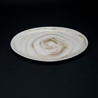 Gambar PIRING KERAMIK OVAL MOTIF MARBLE 28 / OVAL PLATE MARBLE BROWN GLOSSY dari Nuanza Porcelain undefined 3 Tokopedia