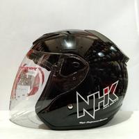 Gambar HELM NHK R6 SOLID BLACK HELM HALF FACE dari Ryan motor helmet undefined 1 Tokopedia