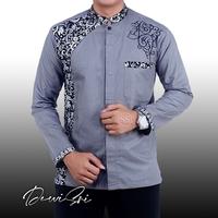Gambar baju koko pria lengan panjang kombinasi bordir - clurit emas, M dari Bimasakti_NEW undefined 2 Tokopedia