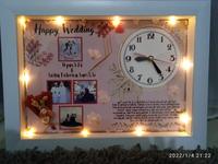 Gambar Promo buket frame 3D SEHARI JADI LED + JAM Tunangan, wedding,dll - Paket Lengkap dari ika_colletion undefined 1 Tokopedia