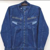 Gambar GASSELA FASHION Jaket Jeans Zipper Resleting Terbaru Denim Pria Tebal Panjang - Zipper Biru, M dari Gassela Fashion undefined 5 Tokopedia