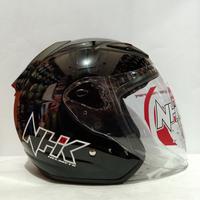 Gambar HELM NHK R6 SOLID BLACK HELM HALF FACE dari Ryan motor helmet undefined 3 Tokopedia