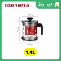 Gambar Tempat Penyimpanan Minyak Wadah Penyaring Minyak Goreng 1.4L Stainless dari SrumahID undefined 5 Tokopedia