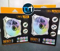 Gambar darkFlash Infinity 8 ARGB PWM 5in1 Pack - 120mm ARGB 5v Fan Cooler - Black Edition dari Duta Mandiri Infokom undefined 3 Tokopedia