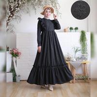 Gambar BAJU GAMIS HITAM POLOS / GAMIS KATUN HITAM / BAJU HITAM POLOS/ RUBIAH dari AL-FATIH Shop undefined 1 Tokopedia