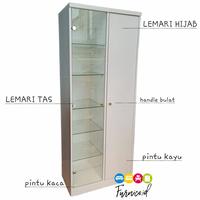 Gambar Lemari Hijab Kerudung KAYU TEAKBLOK ASLI • DUCO - size jumbo dari FURNICO.ID undefined 2 Tokopedia