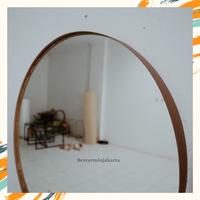 Gambar Round Mirror (PVC) - 80 CM - Golden Creme dari Bercermin Jakarta undefined 4 Tokopedia