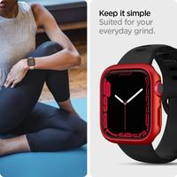 Gambar Case Apple Watch 7 45mm 41mm Spigen Thin Fit Slim Full Casing Cover - Red, 45mm dari Garuda Gadget undefined 5 Tokopedia