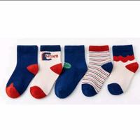 Gambar 5 pasang kaos kaki bayi motif cowok bahan halus lembut dan tidak panas - Random, bercorak dari kaos kaki@1 undefined 2 Tokopedia