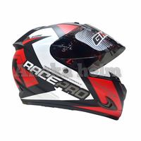 Gambar helm gm race pro x ride | helm fullface single visor smoke - black red doff, M dari Aneka helmet undefined 2 Tokopedia