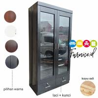 Gambar Lemari Hijab Kerudung KAYU TEAKBLOK ASLI • DUCO - size jumbo dari FURNICO.ID undefined 4 Tokopedia
