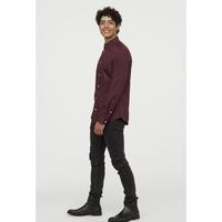 Gambar KEMEJA Kerja Kantor HnMEasy Iron Slim Fit Shirt Maroon Original - XS dari StarplasticsJTW undefined 3 Tokopedia