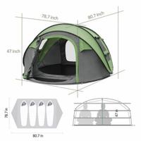 Gambar Tenda Camping Cepat Rakit Bangun Pop-Up 5Sec. untuk Jelajah Nusantara. - S dari NETVIEW store. undefined 4 Tokopedia