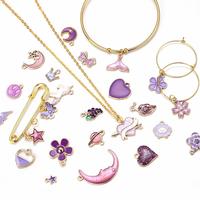 Gambar Enamel Liontin Charm Mix Bahan Aksesoris Kalung Gelang Anting Ungu dari Broadway Style undefined 4 Tokopedia