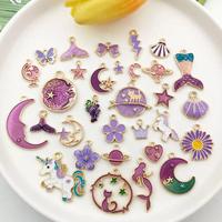 Gambar Enamel Liontin Charm Mix Bahan Aksesoris Kalung Gelang Anting Ungu dari Broadway Style undefined 1 Tokopedia