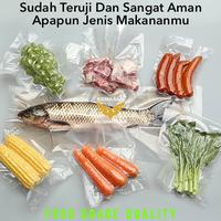 Gambar 100Pcs Vacuum Bag 18 x 30 Termurah, Plastik Vakum, Vakum Sealer, Kemasan Vakum dari Kemasan Nusantara undefined 3 Tokopedia
