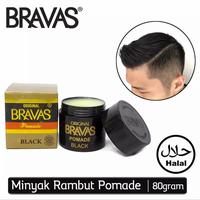 Gambar Minyak Rambut Pria Pomade Bravas Brilliante BLACK 80 G.100% BPOM Halal dari Tokogaluh2 undefined 1 Tokopedia