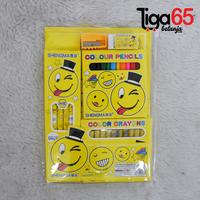 Gambar 365 STATIONERY SET #40972 Paket Alat Tulis Karakter Fancy - S8837B - Emoji1 dari 365belanja undefined 3 Tokopedia