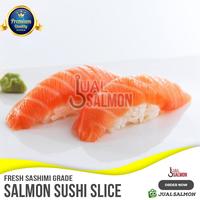 Gambar Salmon Belly Sushi cut Slice - Salmon Sushi Sashimi Grade Free Soyu - 1 kg dari Jual Salmon Segar undefined 3 Tokopedia