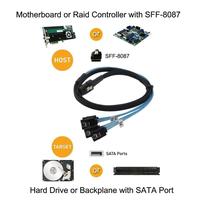 Gambar Kabel Mini SAS Server Cable SFF8087 To 4SATA Cable 36P Hard Drive Data dari BorneoMP Store undefined 2 Tokopedia