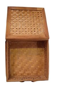 Gambar Keranjang Rotan Kotak+Tutup|Wadah Parsel|Kotak Hampers|Kotak Seserahan dari De Coral undefined 3 Tokopedia