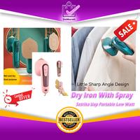 Gambar Dry Iron With Spray 30W 2 in 1 Setrika Uap Portable Low Watt 0738 - Hijau dari DeMurah Store undefined 1 Tokopedia