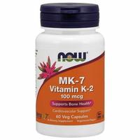 Gambar NOW foods vitamin MK-7 K-2 100mcg 60 120 veg caps vit NOW K2 MK7 - 120 veg caps dari Art and Dessert undefined 2 Tokopedia