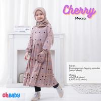 Gambar OH BABY Setelan Celana Baju Tunik Anak Polkadot Cherry - Mocca, M dari Baju Anak Muslim Syar&#39;i undefined 3 Tokopedia