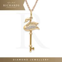 Gambar Liontin Berlian RJ – ELEGANT SWAN PENDANT - 254465 - LIONTIN ONLY dari Richards Jewellery undefined 1 Tokopedia