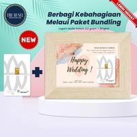 Gambar Paket Bingkai 5R Tema Wedding + Emas Antam 0,5 gram - Custom Teks/Foto dari The Rusel undefined 1 Tokopedia