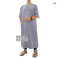 Gambar Jubah Pria Modern Gamis Pria Baju Muslim Pria Bahan Katun Poplin - Abu Tua, M dari Gudang Salman undefined 3 Tokopedia