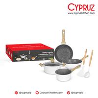 Gambar Cypruz PI-0913 White Granite Series Complete Cookware Set 7 Pcs dari Home Electro undefined 2 Tokopedia