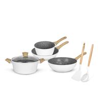 Gambar Cypruz PI-0913 White Granite Series Complete Cookware Set 7 Pcs dari Home Electro undefined 5 Tokopedia