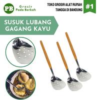 Gambar Susuk Stainless Gagang Kayu Susuk Bolong Gagang Kayu Spatula Kayu - Kecil dari GROSIR PADA BERKAH undefined 1 Tokopedia