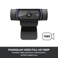 Gambar [FS] Logitech C920 Webcam PRO Full HD 1080p Autofocus,Noise-Cancelling dari Logitech Official Store undefined 4 Tokopedia