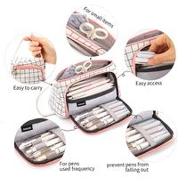 Gambar Tempat Pensil Tas Pensil Ukuran Besar Motif Garis Pencil Case dari SoalStore undefined 3 Tokopedia