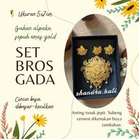 Gambar Shandra Jewelry - Set Bros Alpaka Gada Zircon Med - Ungu dari Shandra Bali undefined 2 Tokopedia