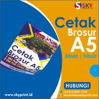 Gambar Cetak Brosur A5 1 Sisi | Art Paper 150 gr Murah ! - #100lembar, #1sisi dari skyprintdepok undefined 1 Tokopedia